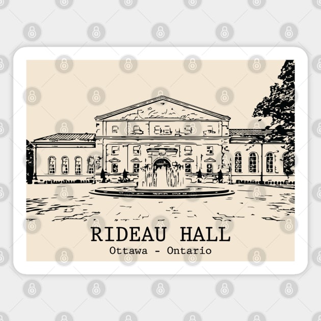 Rideau Hall - Ottawa ON Magnet by Lakeric
